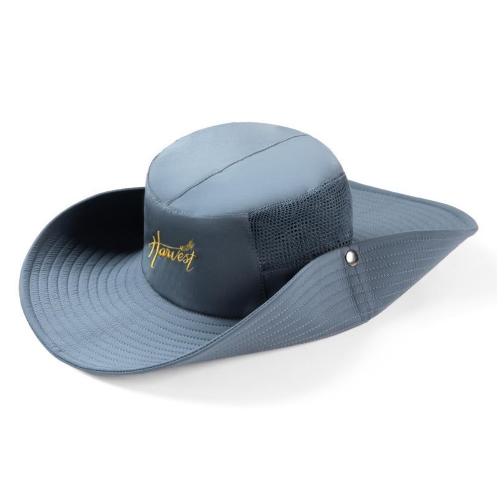 

Anti-Sun Fishing Cap Mesh Beach Hat New Bucket Hat Gift темно-сірий колір