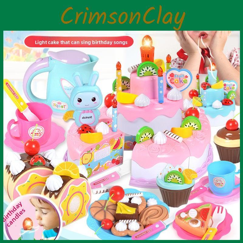 Play Children Imaginative Kitchen Toys Cutting Sensory Features Development