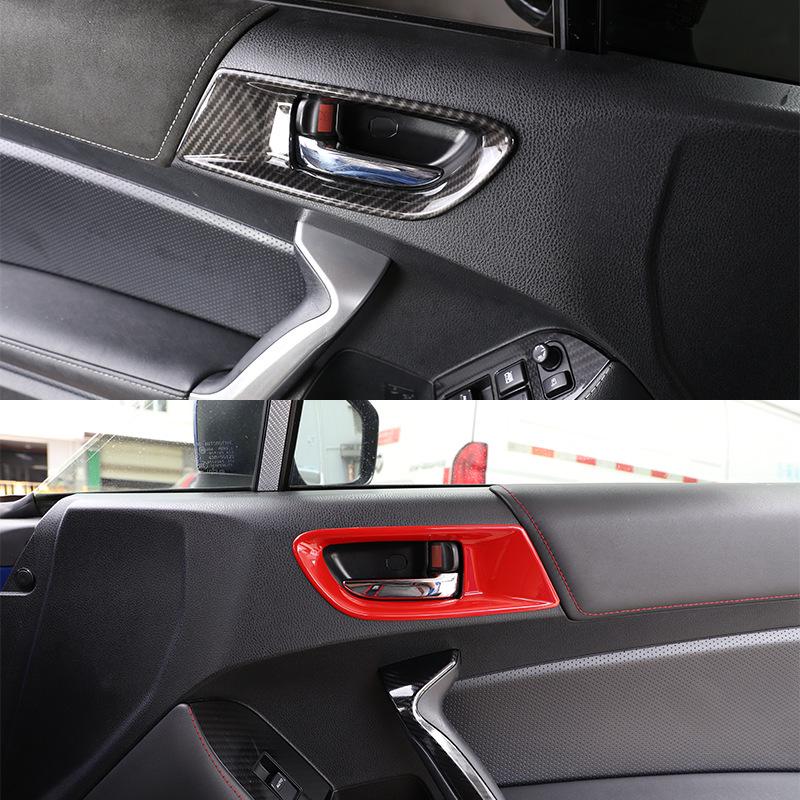 Carbon Fiber Interior Door Handle Trim for 12-21 Toyota 86, Subaru BRZ, SCION FR-S