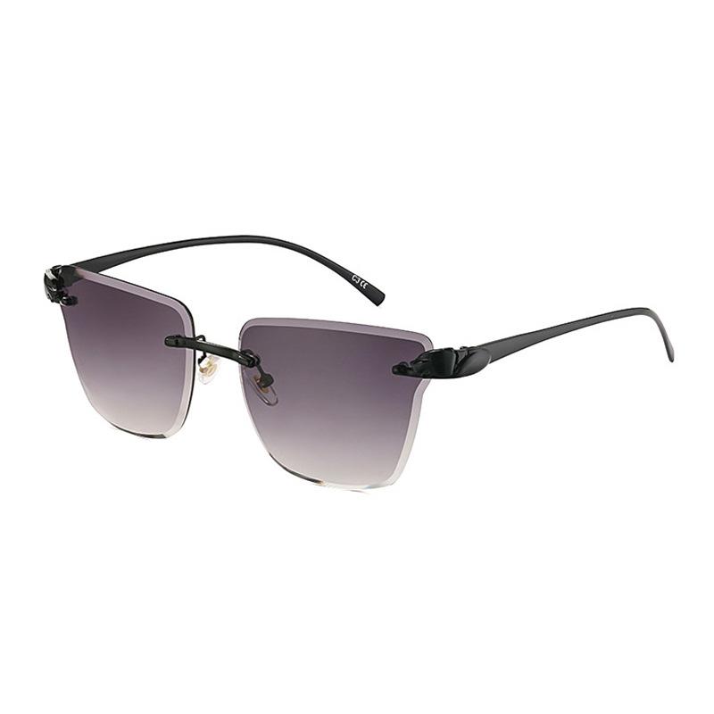 

JYL TS Women s Metal Leopard-Head - Rimless Cut-Edge Trendy Shades 50615-1283 c-312 яичная скорлупа