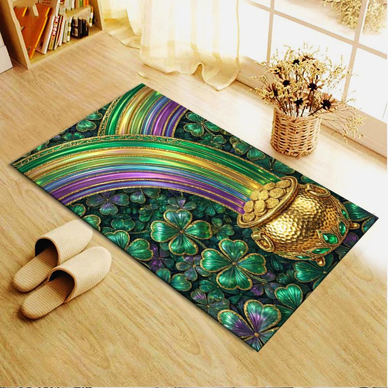 2025 New Coins&Rainbows Carpet Rug for Living Room Bedroom Home Sofa Decoration,Kids play Non-slip Floor Mat116