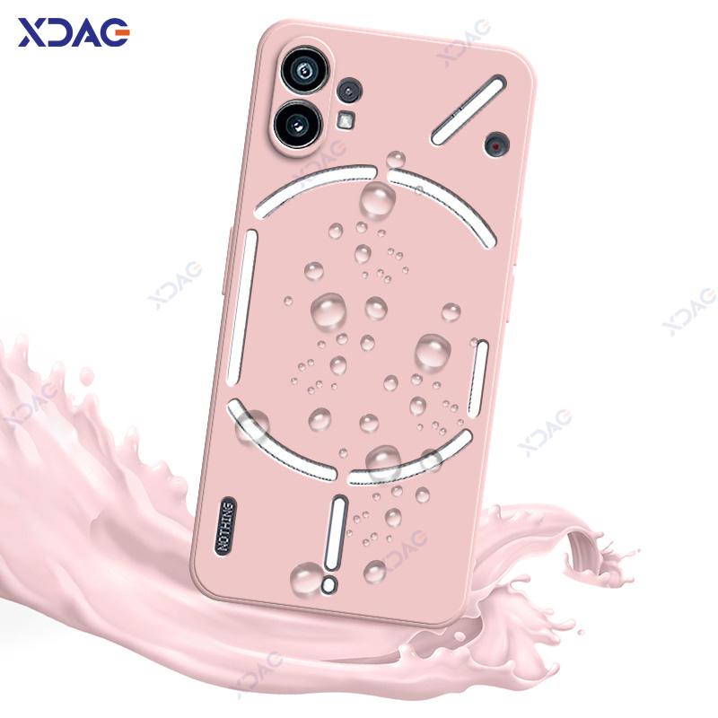 Handyhülle für Nothing Phone 1 NothingPhone1 5G 360 Weich Luxus Quadratisch Flüssigsilikon Rückseite Wasserdichte Tasche