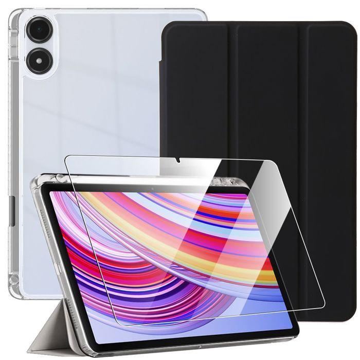 Coque de Protection - BOOLING - Xiaomi Redmi Pad Pro 12,1" - Antichoc Noir - Verre Trempé - Emplacement Stylet