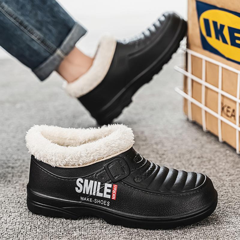 Winter New Men s Snow Boots Plush EVA Waterproof Casual Work Shoes Rain Shoes High Top Warm and Comfortable Cotton Shoes 2026 40