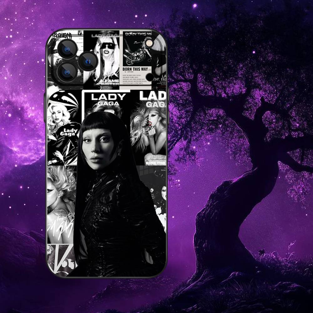 L-Lady G-Gaga Famous Singer Phone Case For iPhone 17,16,15,14,13,12,11,Pro,Max,Plus,E,Air,Mini Protective TPU Cover