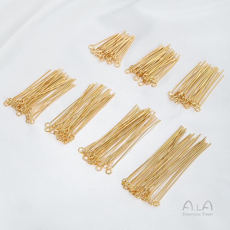 Niewycierający się Tytanowa Stal Nierdzewna Zakrzywiony Szpilka do Akcesoriów Biżuteryjnych DIY