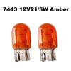 2Pcs Brake Stop Lights Bulb T20 7443 W21 5W 7440 Glass Halogen Turn Signal Lamp Daytime Running Lights Warm White Reversing Bulb