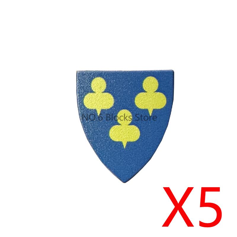 Medieval Military Castle Knight Accessories Building Block Roman Figure Soldier Crusader Viking Shield Armor Eagle Brick Toy S01