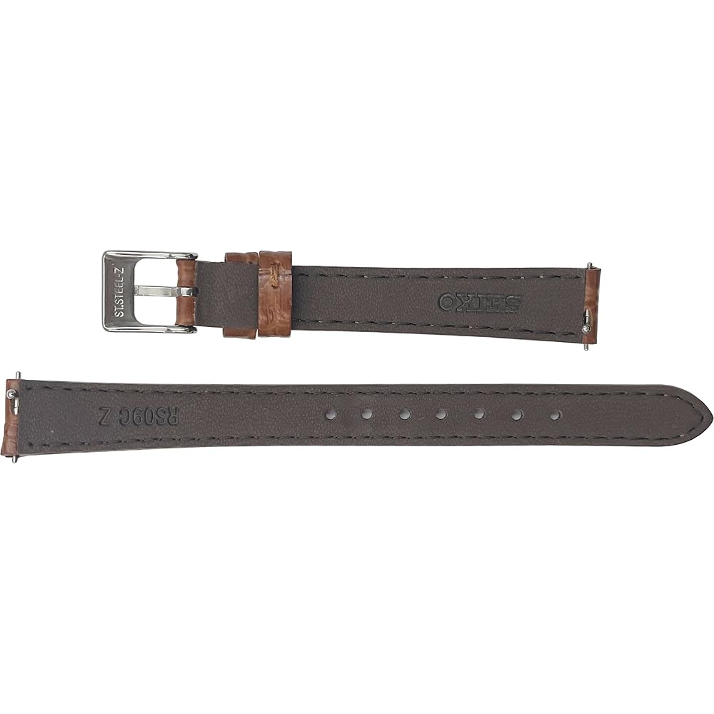 Seiko RS09C Women's Leather Watch Band 12mm 13mm 14mm Crocodile Pattern Smart Change Black Brown Light Brown Blue Green Orange