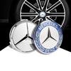 4PCS 75mm Metal Emblem Car Wheel Center Hub Cap Cover Badge For Mercedes Benz AMG GLK GLE GLC W203 W206 W220 W205 W211 W212 201