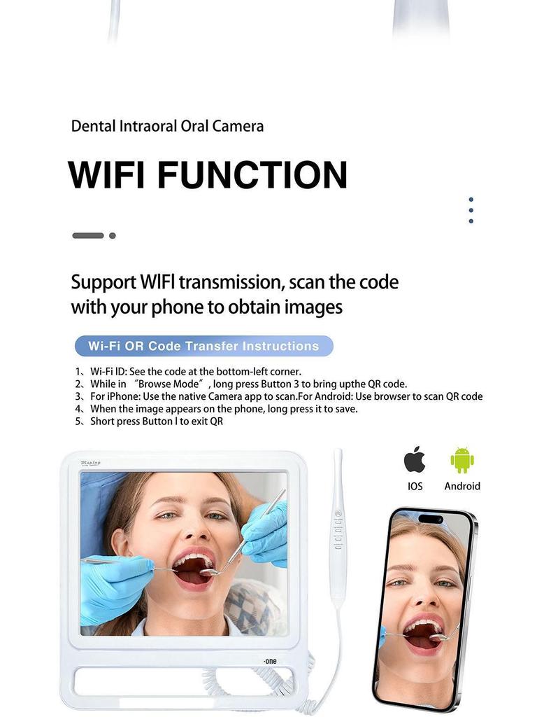 Ultra HD Dental Endoscope Dental Chair Combo: All-in-One Oral Examination and Photography Machine