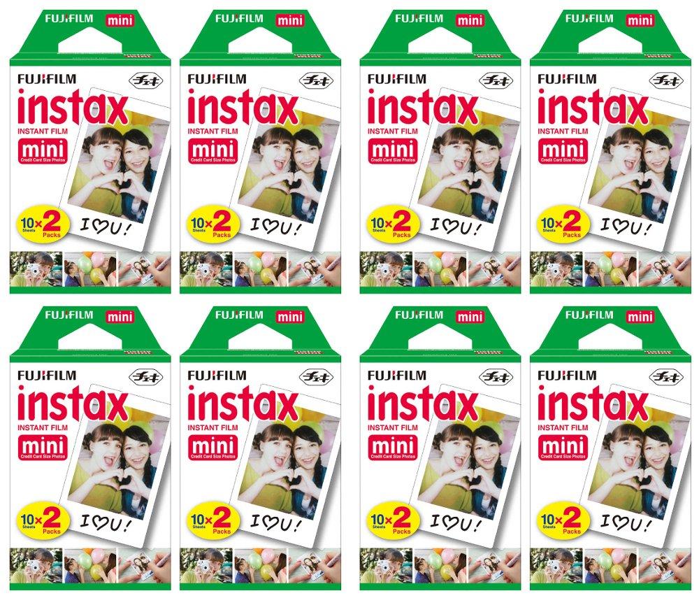 

Fujifilm Instax Mini Миттєва плівка (Подвійна упаковка по 8 штук, всього 160 аркушів) для фотоапаратів Instax