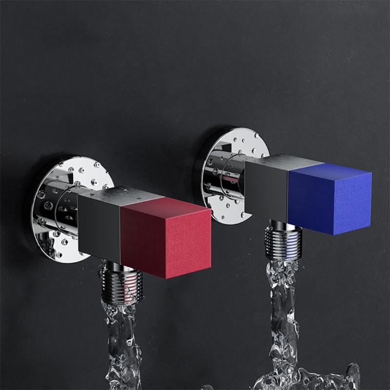 Versatile Water Shut Off Valves Convenient Shut 1/4 Thread Angle Stop Valves Suitable for Kitchen Bathroom & Toilet