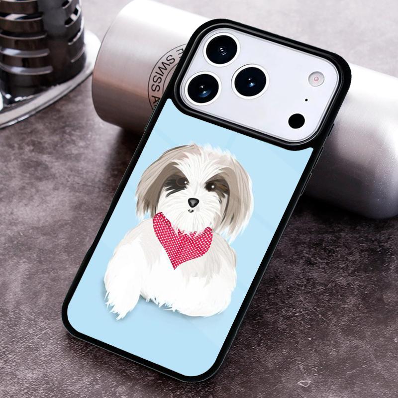 Cartoon Shih Tzu Dog Soft Phone Case For iPhone 17 16 15 14 13 12 11 Pro Max Plus 17Air Soft Silicone Cover