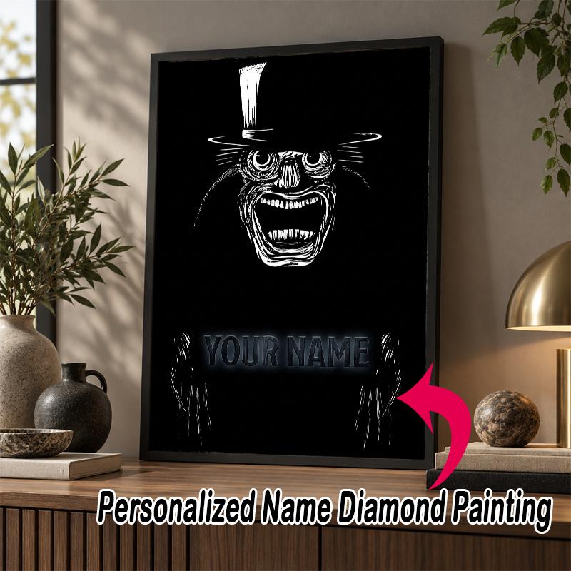 Custom Name The Babadook 5D Diamond Painting Personalized Full Drill Diamond Art Kit Gift