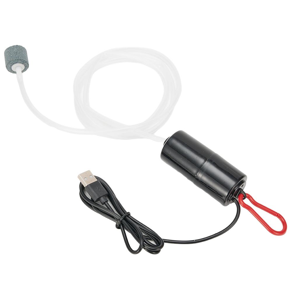 Aquarium Air Pump 100cm 7.5x3cm Aerator Air Compressor