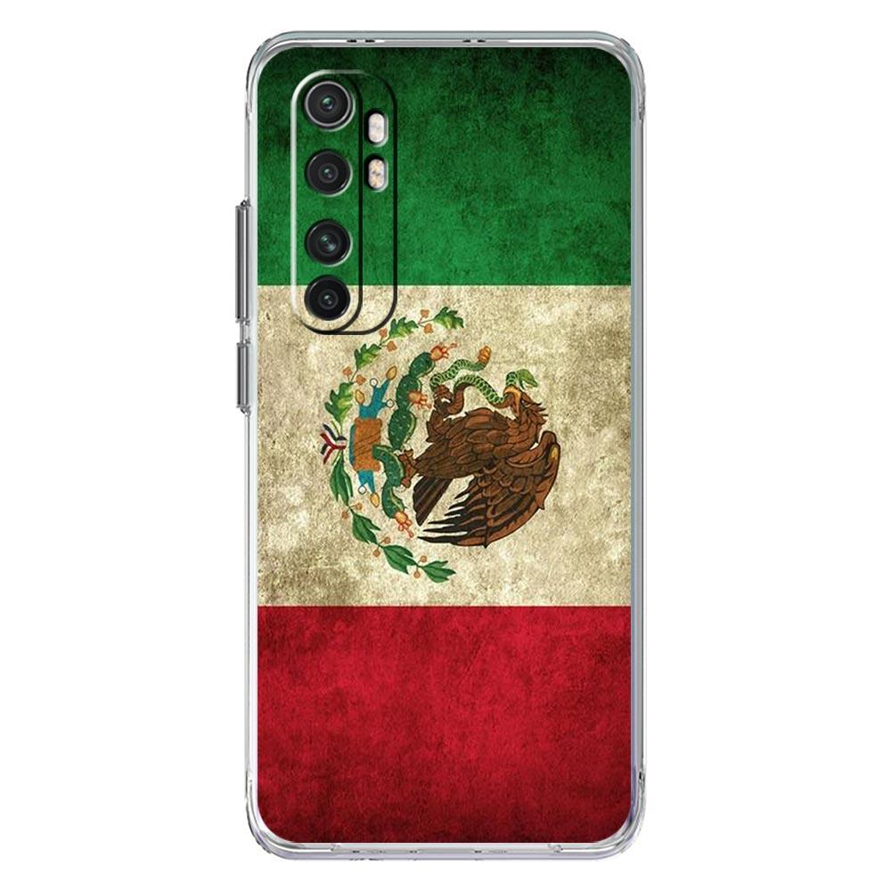 Phone Case For Xiaomi Poco X6 X5 NFC X3 F6 F5 Pro F4 F3 M3 14 13T 12T 12 13 Lite 11 Mi 5G Clear Cover Mexico Flag