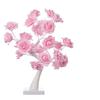 LED White Rose Flower Night Rose Bedroom Night Lamp Home Lamp Decor Simulation Tree Christmas Wedding | LED Table Lamps
