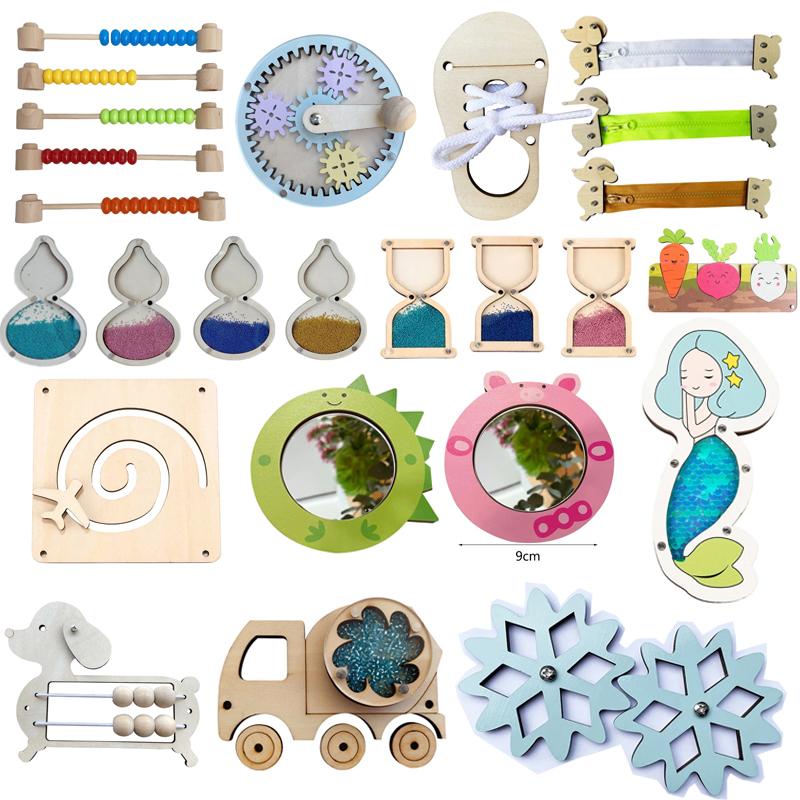 Baby Busy Board Montessori Education Montessori Toys For Kids Learning Skill Cognitive Activity Board Components Sensory Toys
