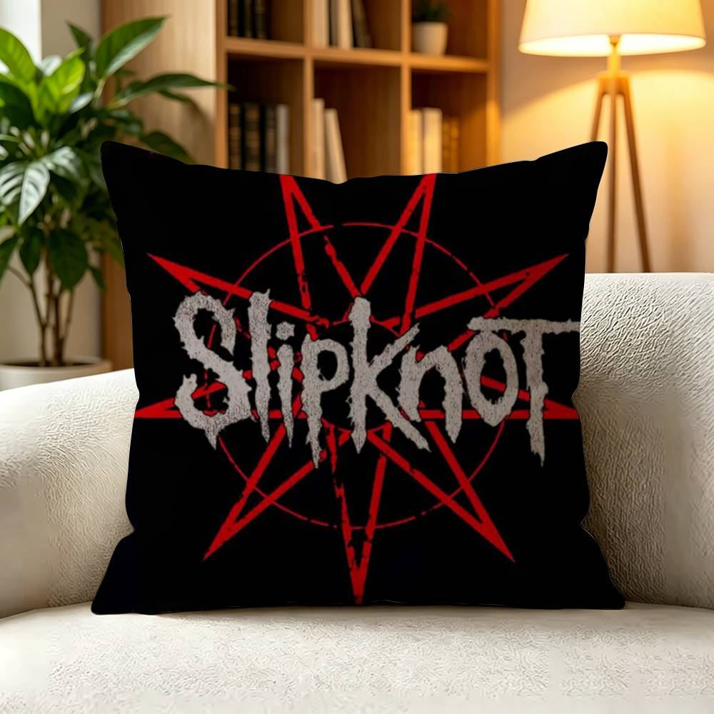 GGritty Vintage Slipknot Metal Band Horror Square DoubleSided printed Pillow Case Bedroom Bedside Pillow Sofa Cushion Cover