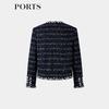 Ports Women's Blended Wool Round Neck Jacket