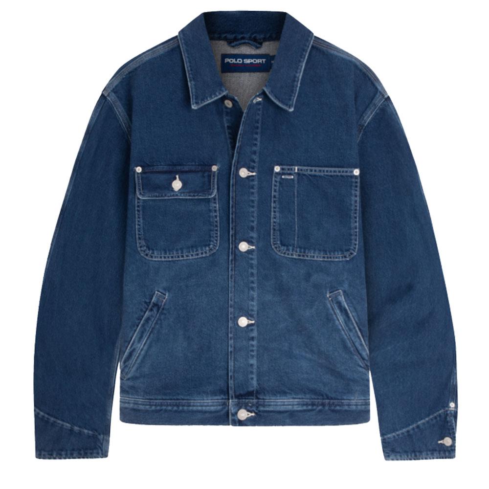 Polo Ralph Lauren Solid Color Single-Breasted Collar Long Sleeve Jacket Men Jackets Blue MNPOOTW16021562-400