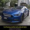 Compatible Center Grille with Light Teeth for 2015-2017 Ford Mustang - Shark Devil Remote Control