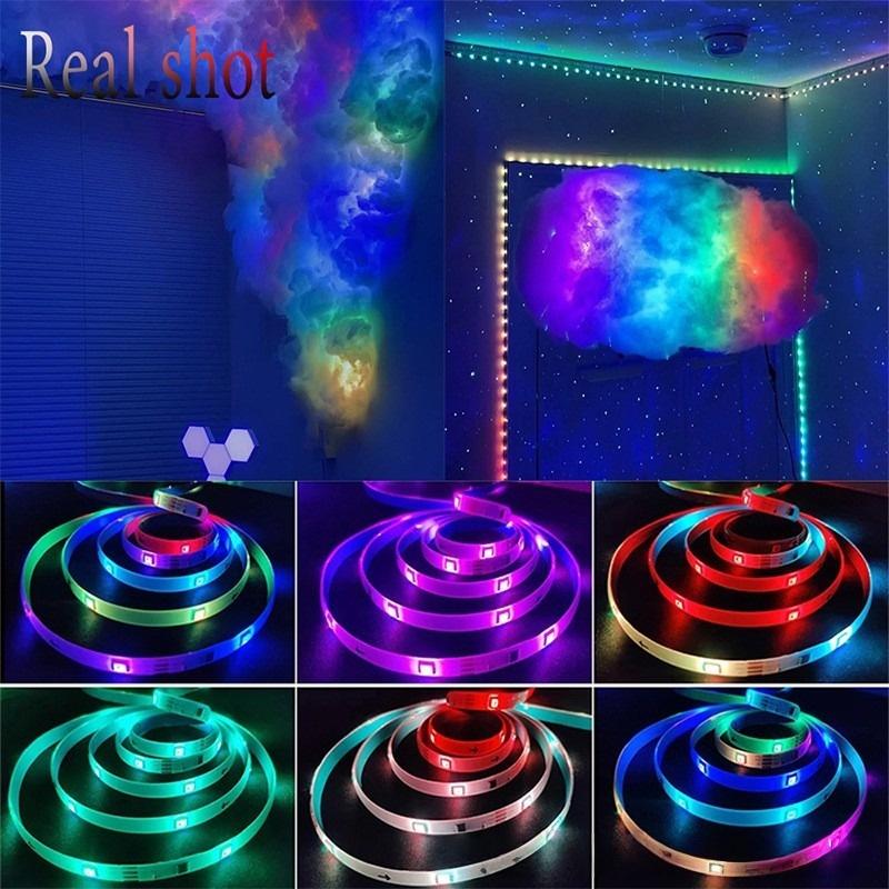 5V TV Backlight Led Strip Lights RGB 5050 Music Sync LED Rope Light 1M-30M Flexible Diode Lamp Tape for Room Decoration Lighting