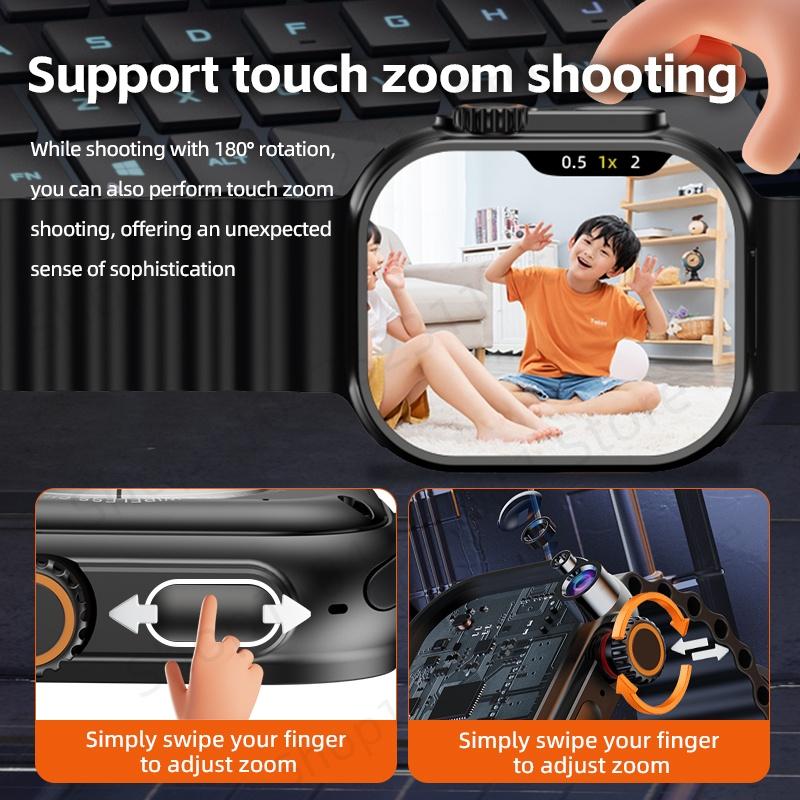 CD12 S10 Ultra 3 Smartwatch 4G 5G 2,26 cala Amoled Android 12.0 Smart Watch Z Obrotowym Aparatem Kompasem GPS WIFI Bateria 2080mAH