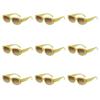 Lovatfirs 9 Pack Square Sunglasses For Party Trip Women Men Different 13 Color UV Protection