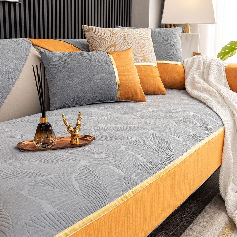 

Подушка для дивана из шенилла, высококачественный нескользящий чехол для дивана, универсальный, доступный, роскошный стиль, толстое полотенце для дивана 70*70cm