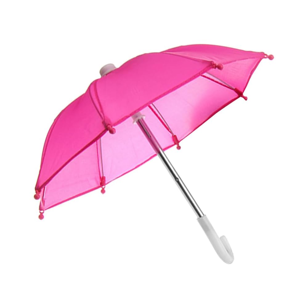 

INOOMP Miniature Dollhouse Umbrella 10 Inch Handmade Decorative Ornament Toy Accessory