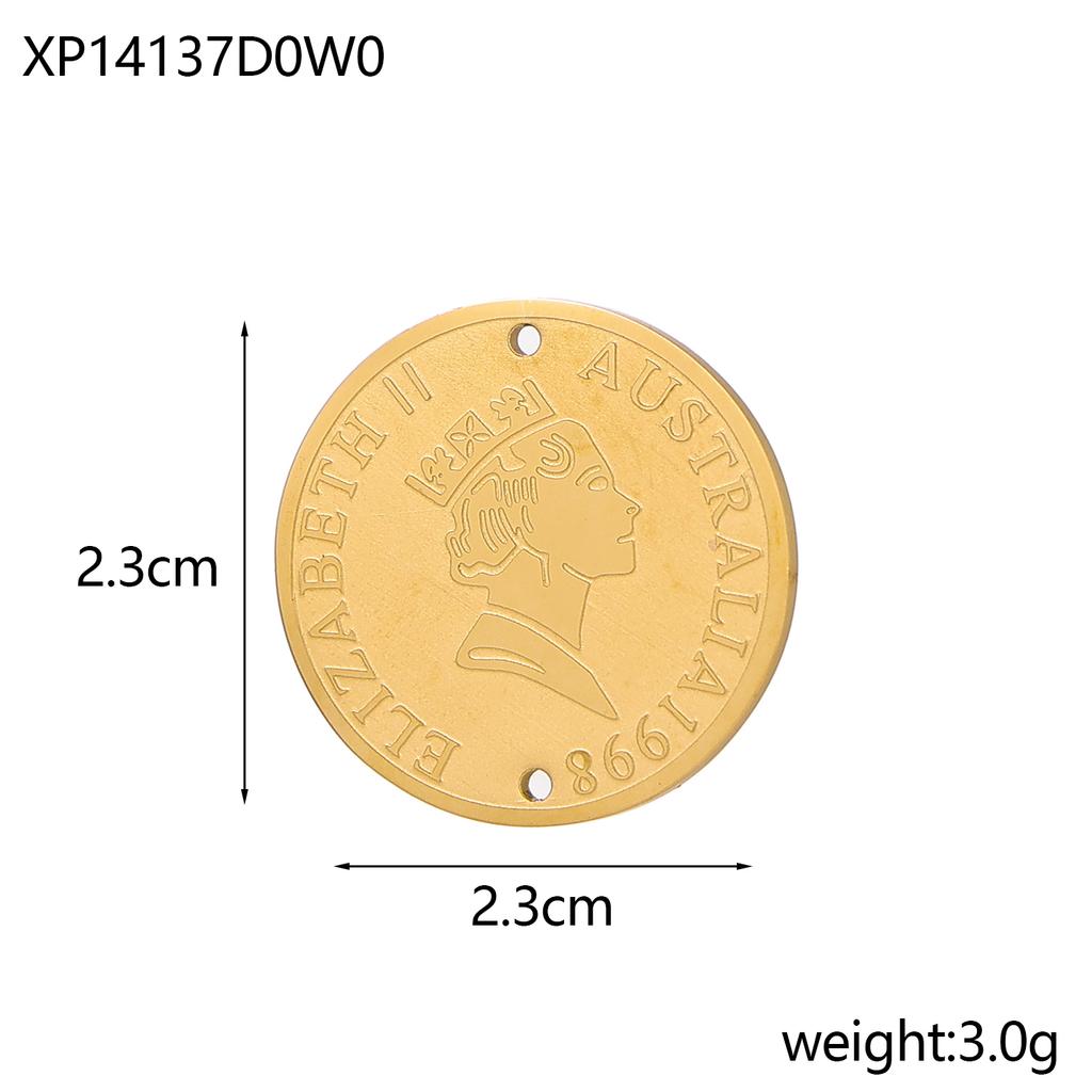 CARLIDANA Fashion Gold Plated Stainless Steel Sea Shell Cross Charms For Jewelry Making Necklace Pendant DIY Accessories