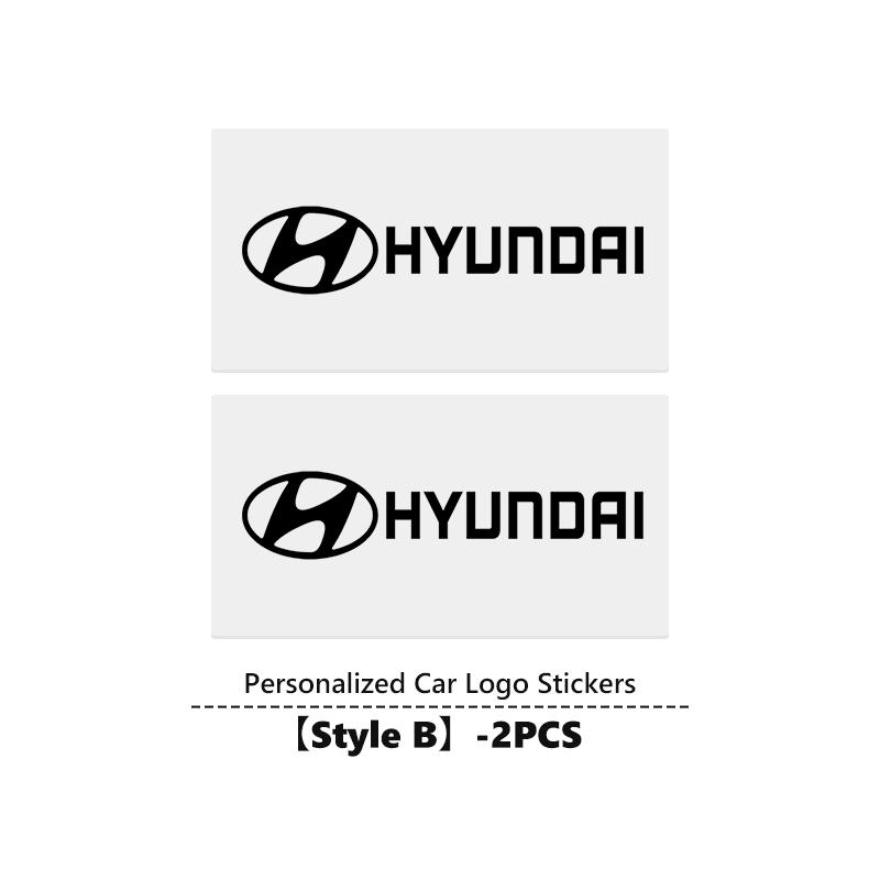 2/4/8pcs Crystal Car Emblem Logo Decorative Stickers Badge Decal For Hyundai Genesis N-LINE I10 I20 I30 I40 IX20 IX35 Kona Getz NN1