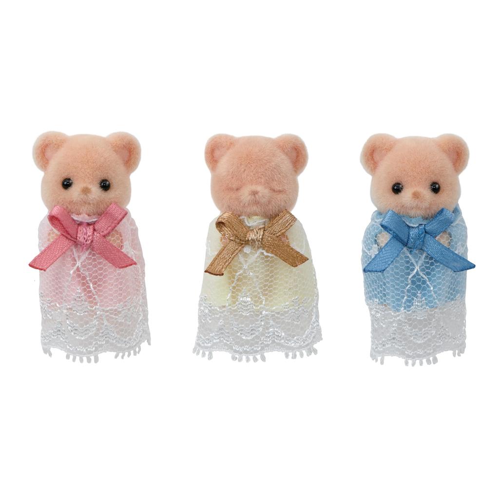 Sylvanian Families Dolls Bear Triplets Healthy ST Mark Certified Toy Dollhouse for Ages 3 and Sylvanian Epoch [Biscuit Set] FS-63 Up, Families,