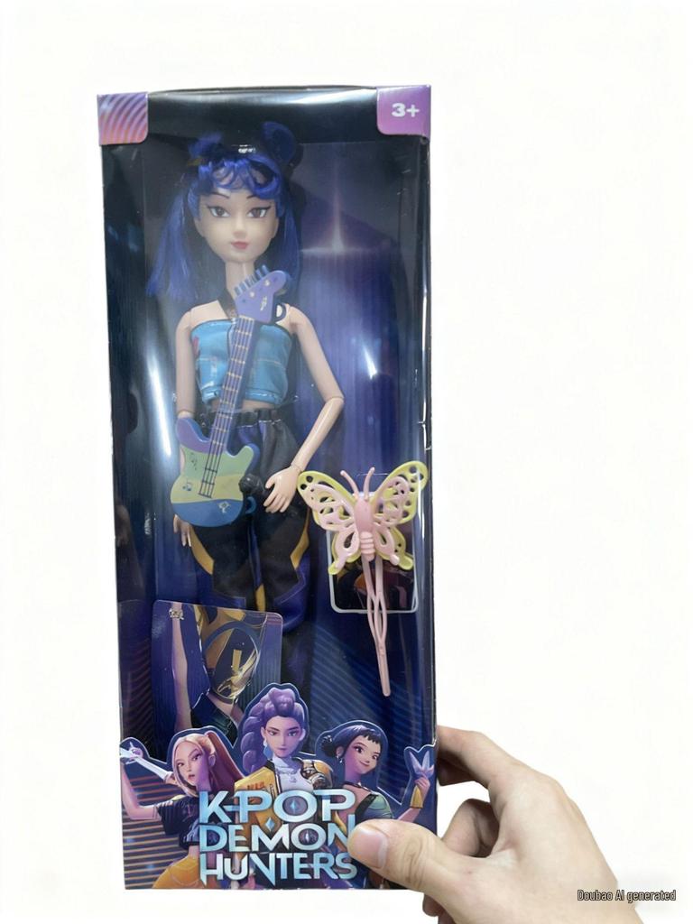 KPOP Demon Hunter Girl & Boy Group Animated Dolls with Theme Song & Colorful Lights