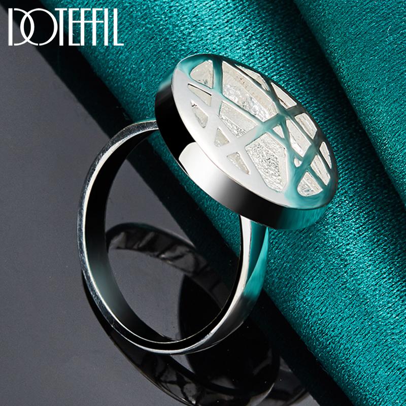 Bague ronde entrelacée en argent sterling 925, bijoux de mariage à la mode