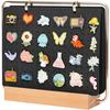 Pin Collection Storage Calendar Badge Earring Display Organizer 6 Pages Large Capacity Brooch Holder for Household Use