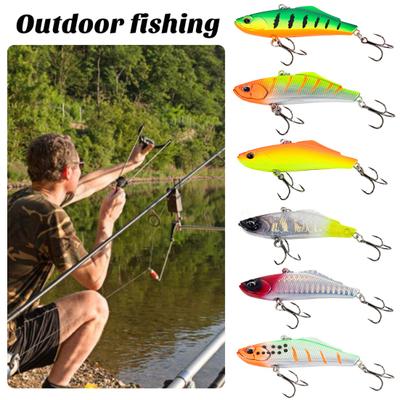 7CM/15.5G VIB Fishing Lure with Hooks Long Casting Hard Artificial Bait Freshwater Saltwater Trout Bass Walleye Fishing Accessories