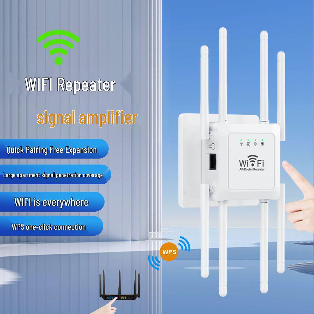 8-Antenna WiFi Range Extender & Signal Amplifier