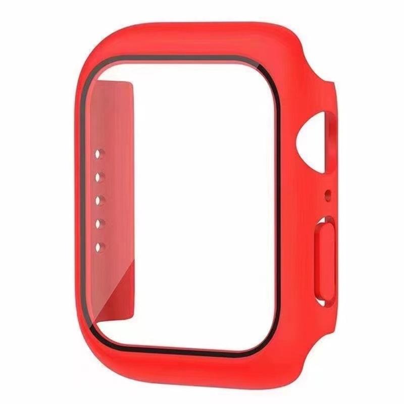 Glas+Hülle Für Apple Watch Hülle 9 8 7 6 SE 3 iWatch Zubehör Displayschutz Apple Watch Serie 44mm 40mm 38/42mm 45mm 41mm