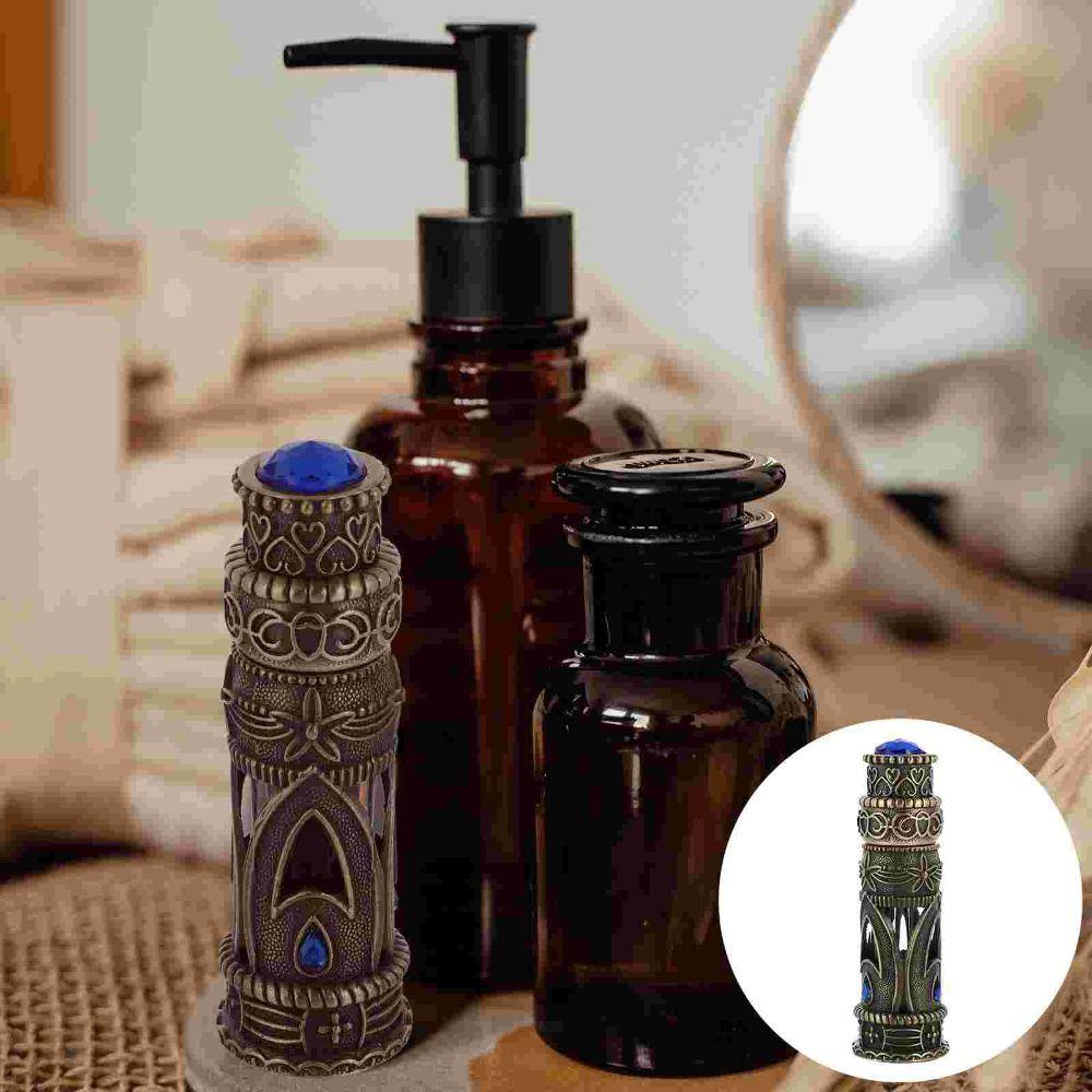 Dubai Metal Essential Oil Dropper Bottle Empty Cosmetics Container Perfume Bottle Refillable Bottle