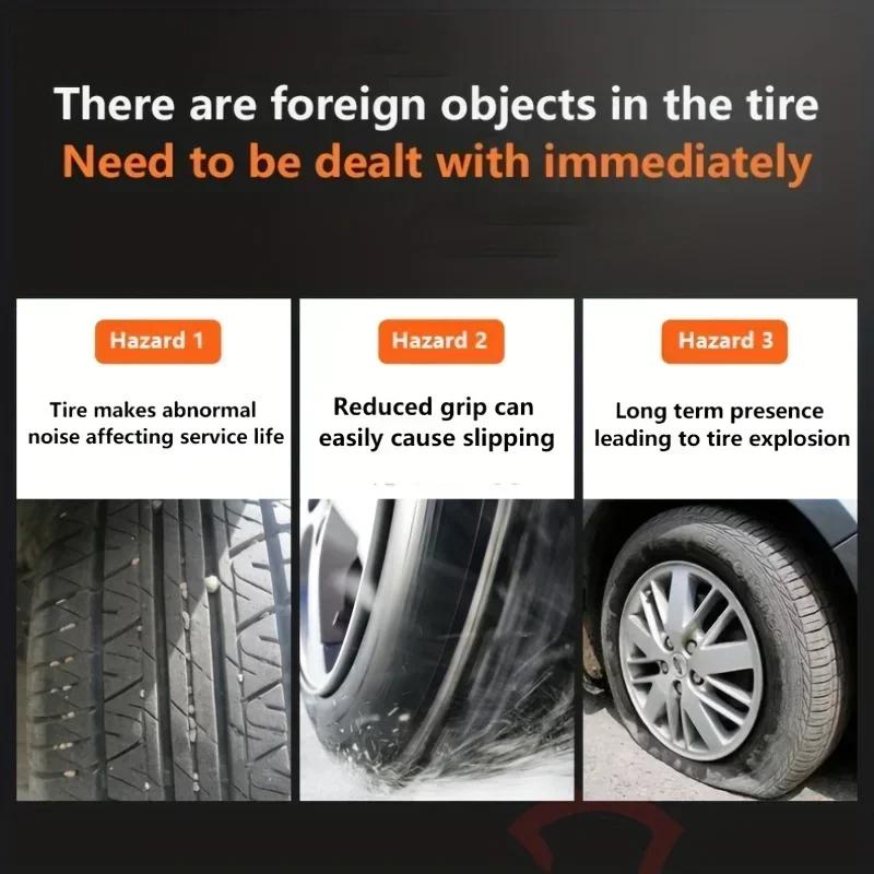 Car Tire Stone Cleaning Tool – Groove Hook for Removing Embedded Stones from Tires (Tire Maintenance Accessory)