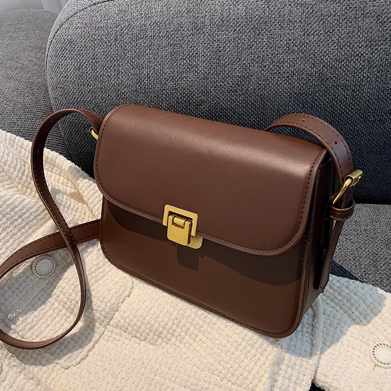 Small bag women's new fashion texture niche messenger bag women's shoulder small square bag versatile