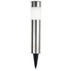 TG45633 SOLAR GARDEN LAMP LED LAMP HIT ON POST SOLAR GROUND INOX silver