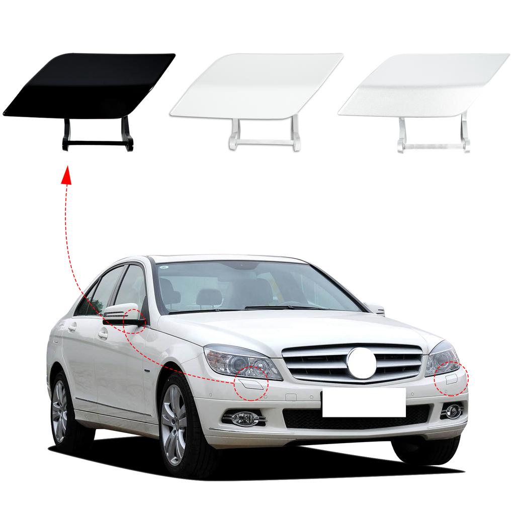 Front Bumper Headlight Washer Cover Cap For Mercedes W204 C300 C350 2007 2008 2009 2010 2011 A2048802124 A2048802224