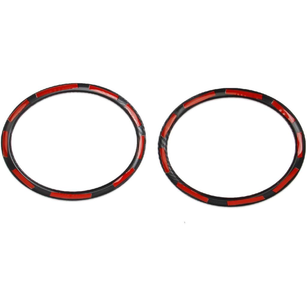 Crosselec W Stylu Włókna Węglowego Ramka Pokrywy Pierścienia Dźwiękowego Głośnika Drzwiowego Wykończenia dla Chrysler Crossfire