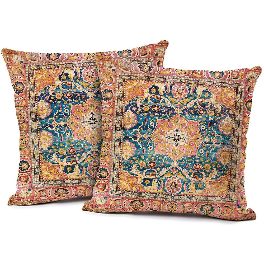 

Винтажная подушка с принтом в богемном стиле Ins Style, чехлы для диванных подушек, домашний декор, наволочки 45*45cm