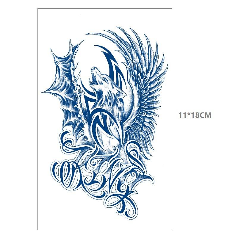 Emmy Herbal Gradual Change Water Transfer Simulation Can Not Wash Off Semi-Permanent Bow Deer Head Dream Catcher Tattoo Sticker