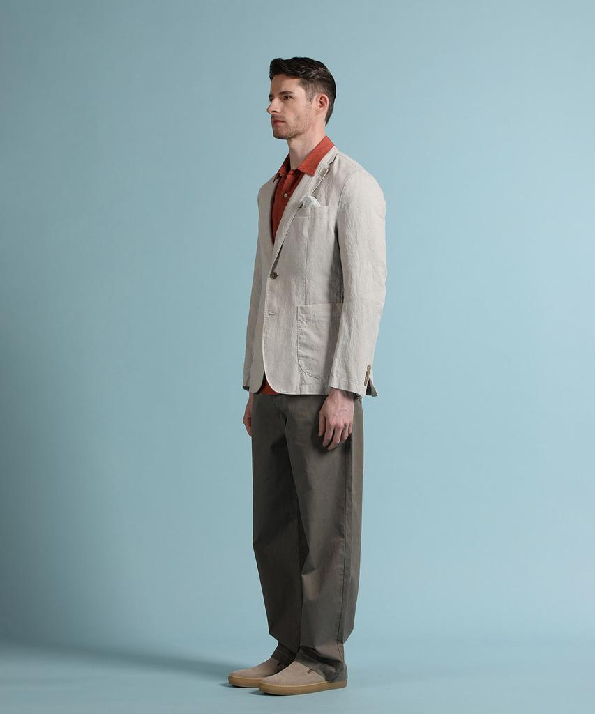 Panicale Grey Washed Cotton Linen Jacket